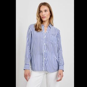 NWT Rails Wren Shirt Blue White - Size Medium